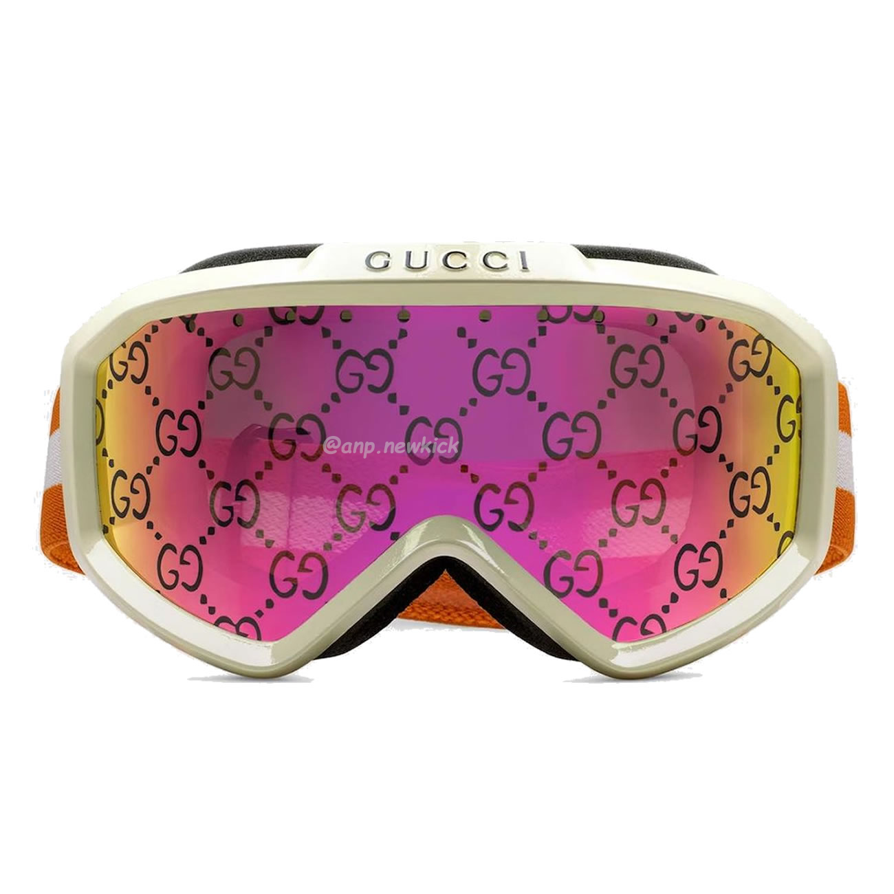 Gucci Ski Goggle Black Pink Olive Green White (2) - newkick.app